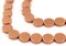 The Bead Chest Copper Circular Natural Wood Beads (15x15mm): Organic Eco-Friendly Wooden Bead Strand for DIY Jewelry, Crafts, Necklace and Bracelet Making